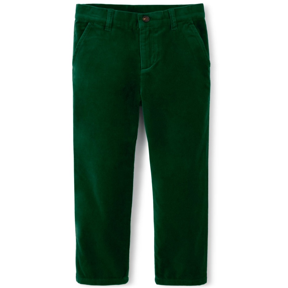 Gymboree Green Velvet Pants - Picture 2 of 9